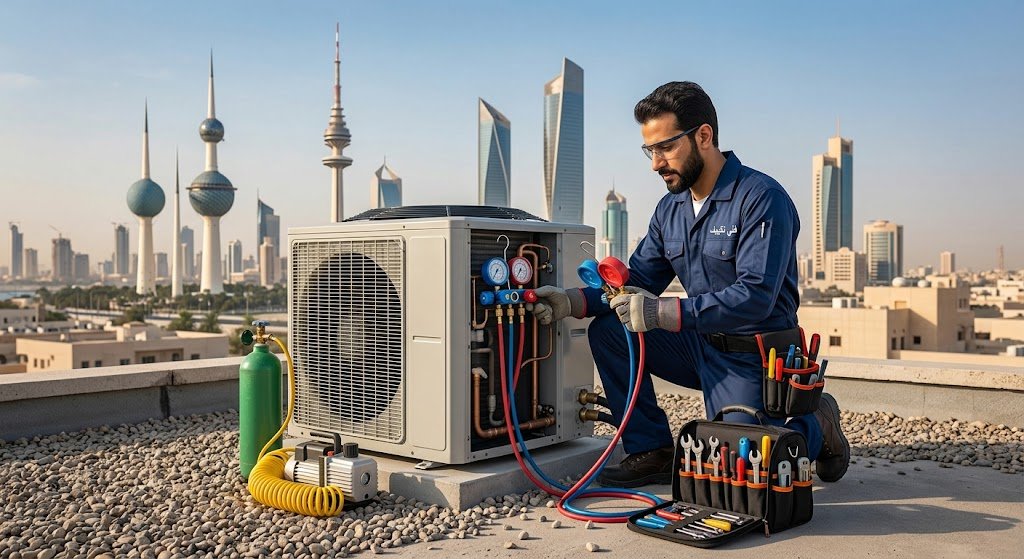 خدمة تنظيف مكيفات الكويت وتصليح الأعطال الطارئة