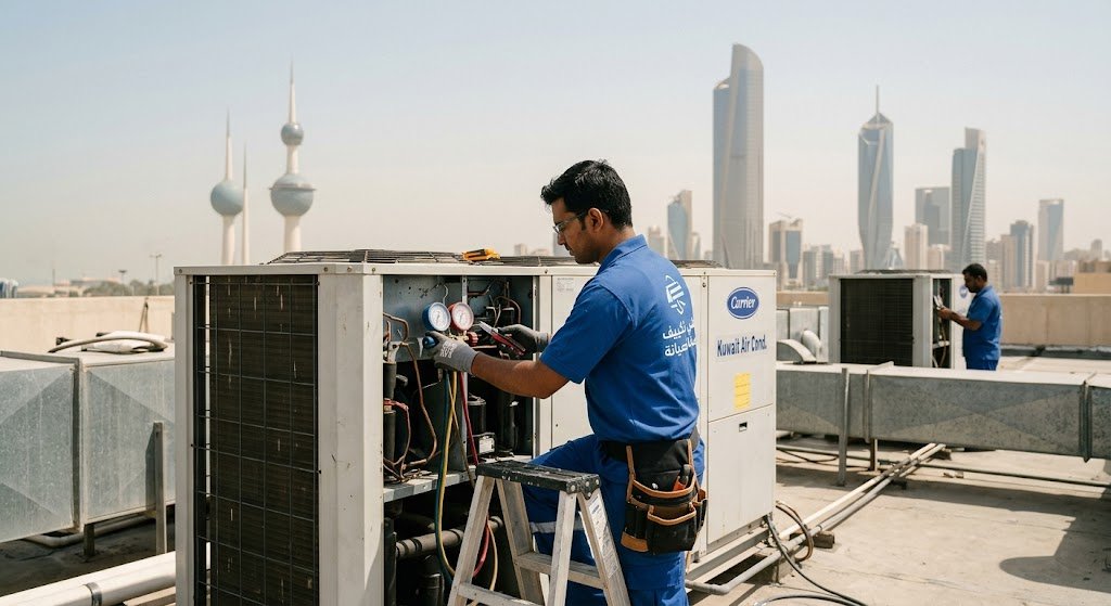 خدمة تصليح تكييف وصيانة شاملة لجميع الوحدات الكويت